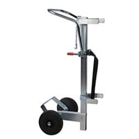 Ergonomic Cylinder Trolley Capacity 80Kg Pneumatic Tyred Wheels