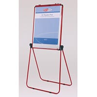Ultimate Double-Sided Flipchart Easel And Whiteboard Red