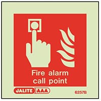 Photoluminescent Fire Alarm Call Point Sign