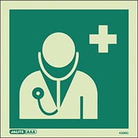 Photoluminescent Paramedic/Doctor Sign