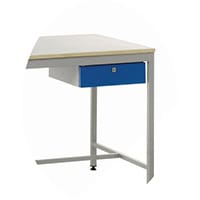 Cantilever Frame Workbench Single Drawer Unit Rhs Blue