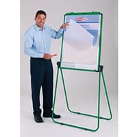 Ultimate Double-Sided Flipchart Easel And Whiteboard Green