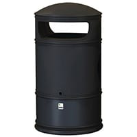Heritage Outdoor Lite Bin Black 100L