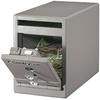 Under Counter Deposit Safe 7L Grey Two Key Lock