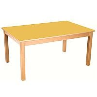 Rectangular Primary School Table Beech Yellow 1200x600mm 590mm High TC05904