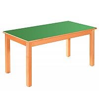 Rectangular Primary School Table Beech Green 1200x600mm 640mm High TC06403