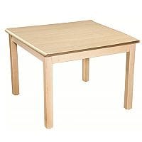 Square Preschool Table Beech Natural 800x800mm 400mm High TC34000