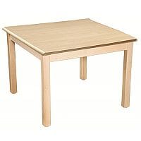 Square Primary School Table Beech Natural 800x800mm 710mm High TC37100