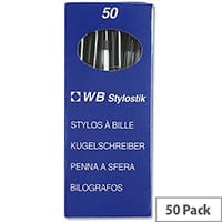 Uno Medium Tip Ballpoint Pens, Black (Pack of 50) - Comfortable Grip and Smooth Ink Flow for Everyday Writing