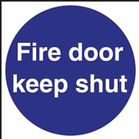 Fire Door Keep Shut Sign Self Adhesive