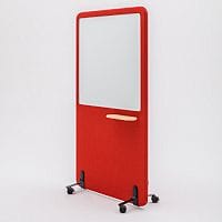 Wall Free Standing Acoustic Screen with Whiteboard