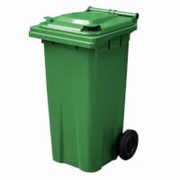 Craemer 2 Wheeled Plastic Bin 120L Green