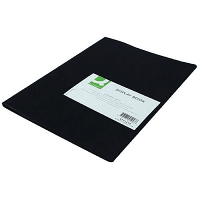 Q-Connect Display Book, 10-Pocket, Black - Compact Document Organiser for Home or Office