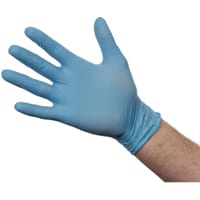 Pack of 100 PowderFree Nitrile Gloves Blue Extra Large