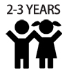 classroom table for age group 2-3 years