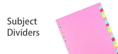 Subject Dividers