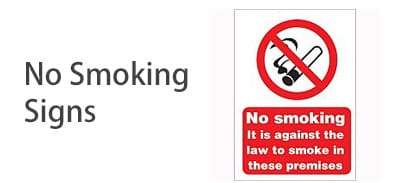 No Smoking Signs