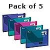 snopake assorted colours box files pack of 5
