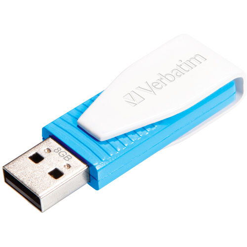 Verbatim Store n Go Swivel USB 2.0 Drive 8GB Blue 49812