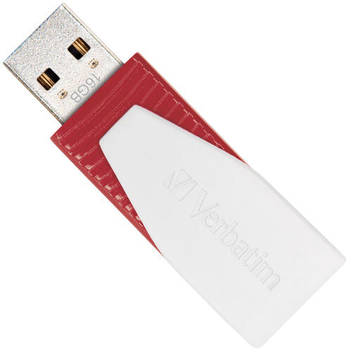 Verbatim Store n Go Swivel USB 2.0 Drive 16GB Red 49814
