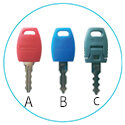 3 Drawer Kito X Series Steel Filing pedestal keys: standard, master and lock removal