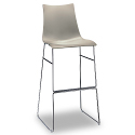 Zebra Technopolymer Bar Stool with H800mm Sled Base