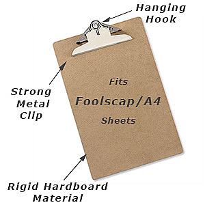 foolscap hardboard clipboard from 5 star
