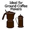 ideal for ground coffee makers