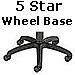5 star wheel base task chair