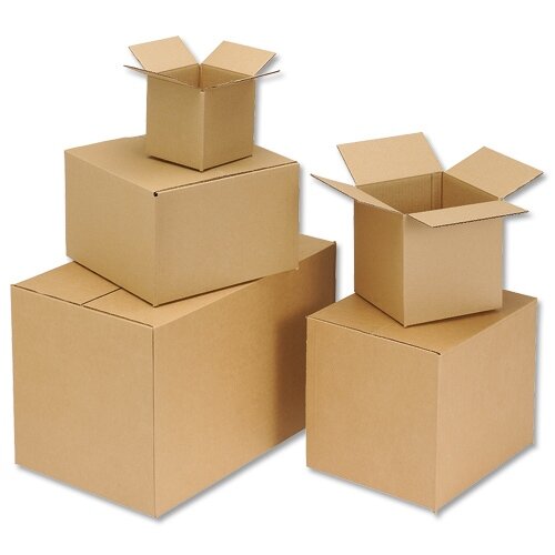 Cardboard Packing Box Double Wall Strong Flat-packed Internal Size 305x229x229mm Pack 15 Ambassador HuntOffice.ie