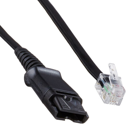 Poly Cable U10P-S For 'H' Series Headsets QuickDisconnect to RJ-9 Jack HuntOffice,ie