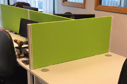 Advance Systems Office Fitout Project Dublin - Desk Screens