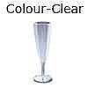 clear colour plastic champagne flute