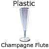 disposable champagne flutes made from plastic