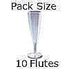 plastic champagne flutes 10 pack