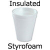 disposable cups made from insulated styro foam