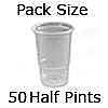disposable half pint plastic glasses pack of 50
