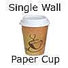 single wall paper disposable cup