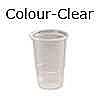 disposable pint plastic glasses clear colour