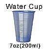 7 oz 200 ml water cold drink disposable plastic cup blue