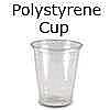 disposable non vending water cold drink cup made out of polystyrene
