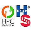 hpc healthline hand safe disposable gloves logo