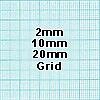 2mm/10mm/20mm quadrille scale graph pad