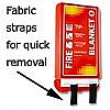 fabric straps for easy removal
