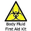 Body fluid first aid kit
