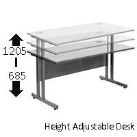 height adjustable desk 685-1205
