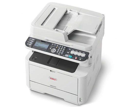 OKI MB472dnw Mono Multifunction Laser Printer A4 Duplex Network Fax Wireless