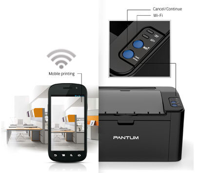 Pantum P2500W Mono Laser Printer Wireless