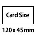 Tent Card Size 120x45mm