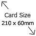 Tent Card Size 210x60mm